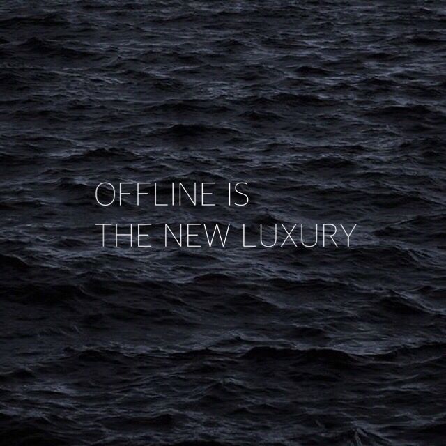 Luxul de a fi offline