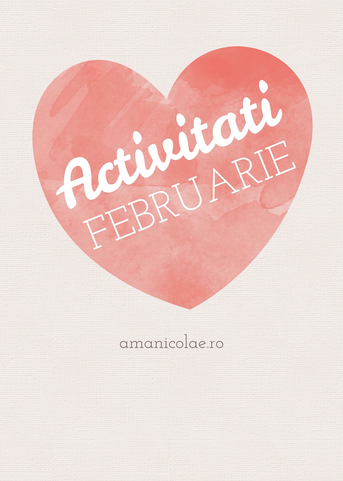 Calendar activitati – Februarie