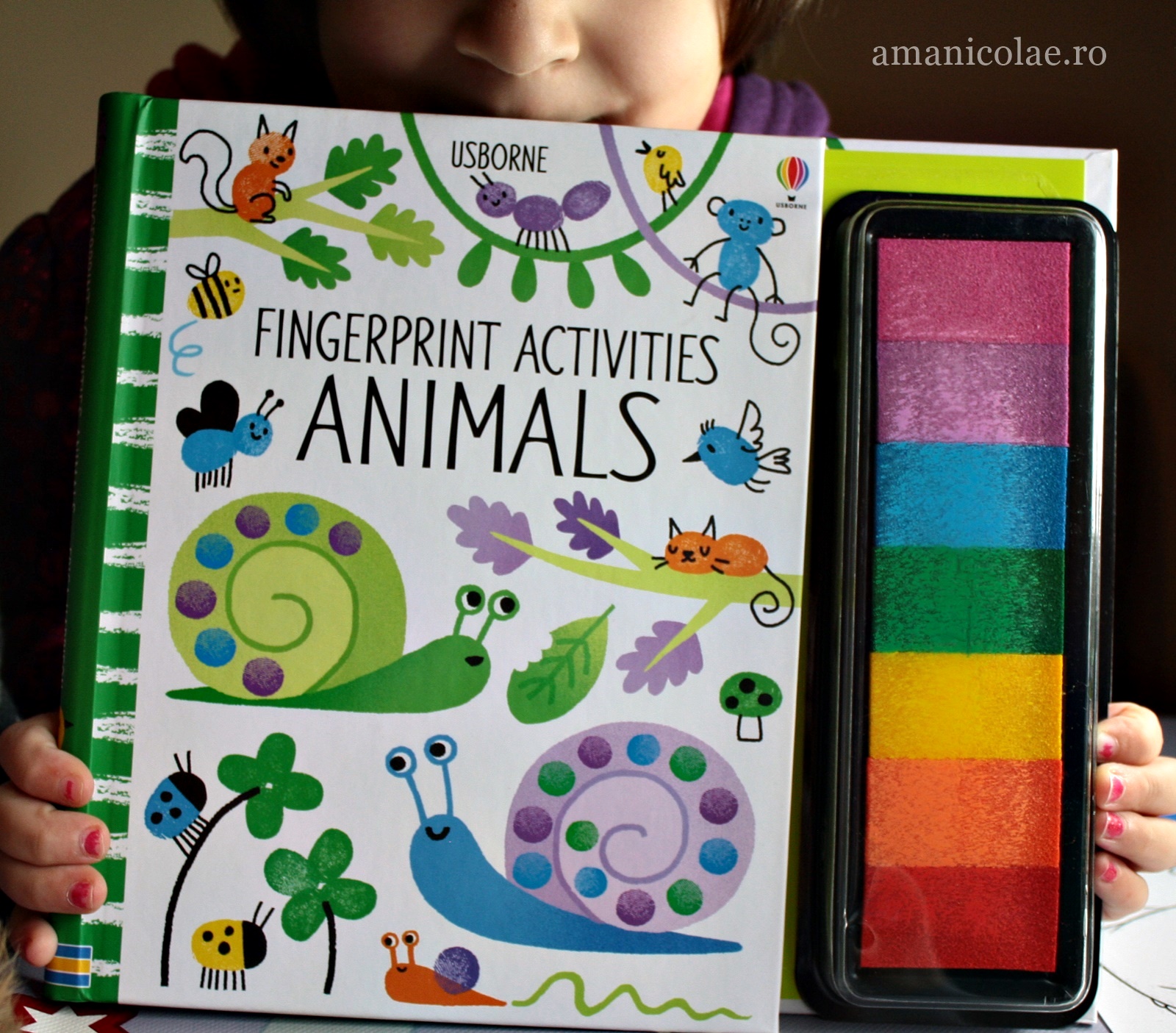 Carte de activitati – pictura cu degetele – Animalele