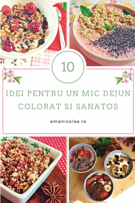 10 idei pentru un mic dejun colorat si sanatos